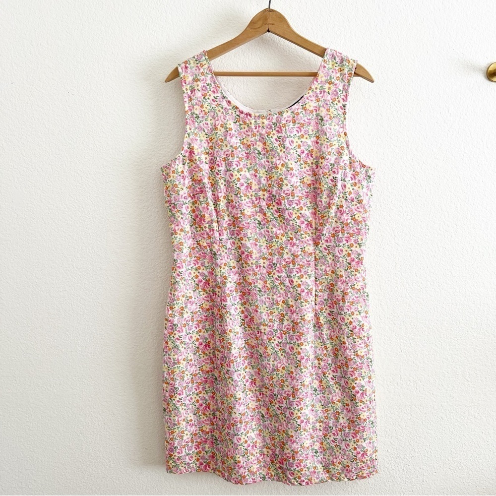 Vintage David Wayne Pastel Floral Dress Size 16